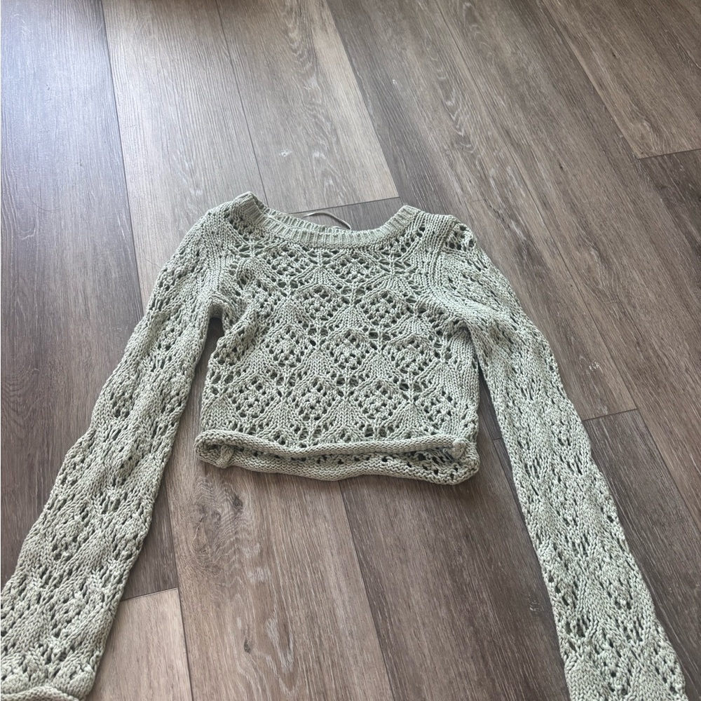Aeropostale Sage Green Knit Top